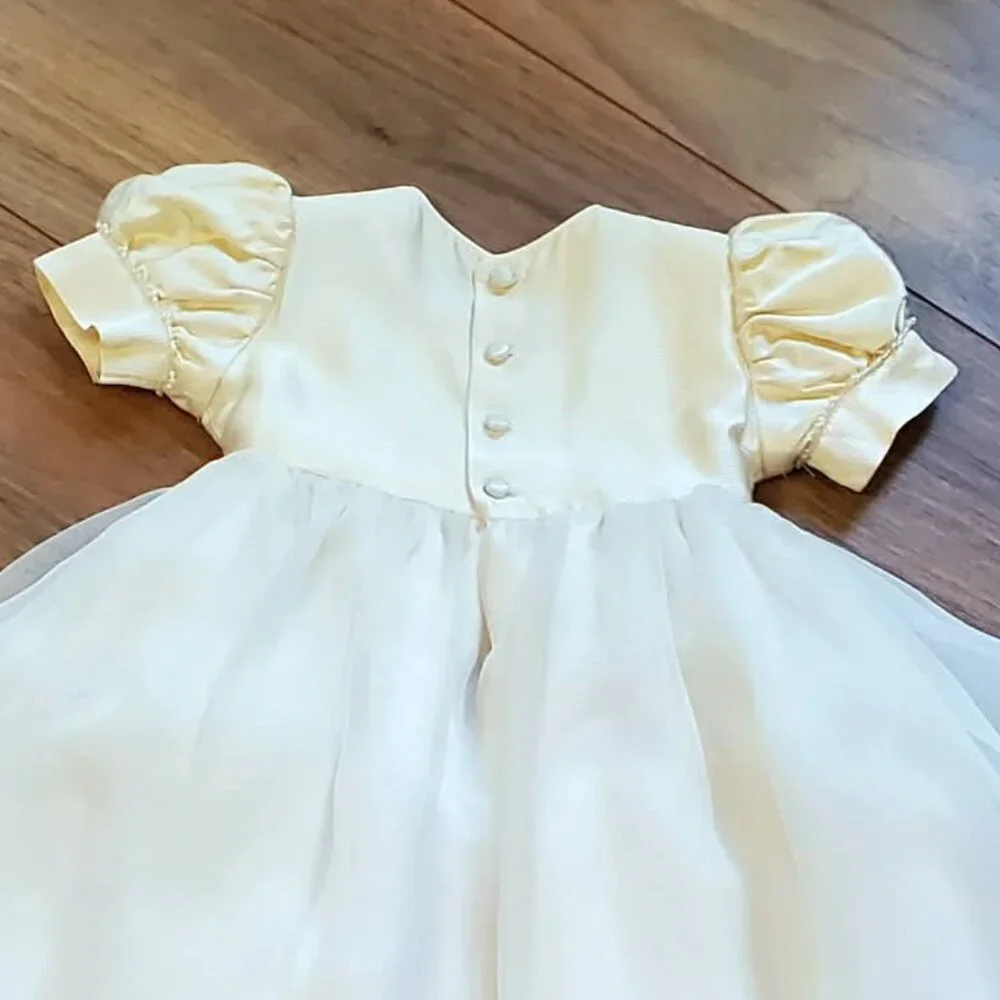Piccolo Bacio Silk Baptism Gown 6m